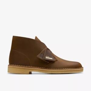 NEW CLARKS men's desert boot in beeswax